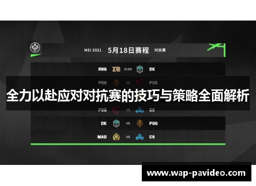 全力以赴应对对抗赛的技巧与策略全面解析 全力以赴应对对抗赛的技巧与策略全面解析