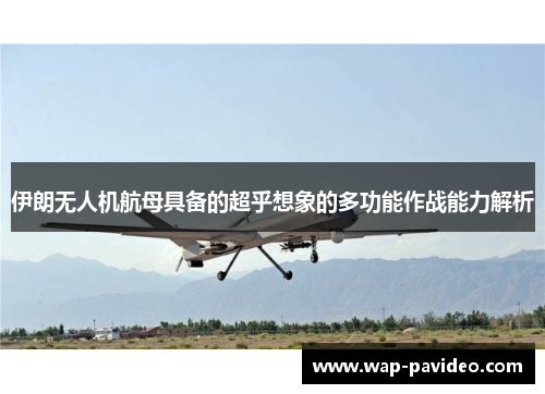 伊朗无人机航母具备的超乎想象的多功能作战能力解析 伊朗无人机航母具备的超乎想象的多功能作战能力解析